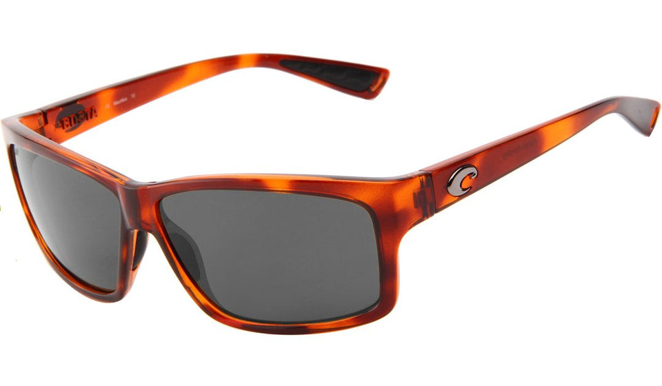 costa del mar Cut polarizadas Rectangular anteojos de sol de iridio