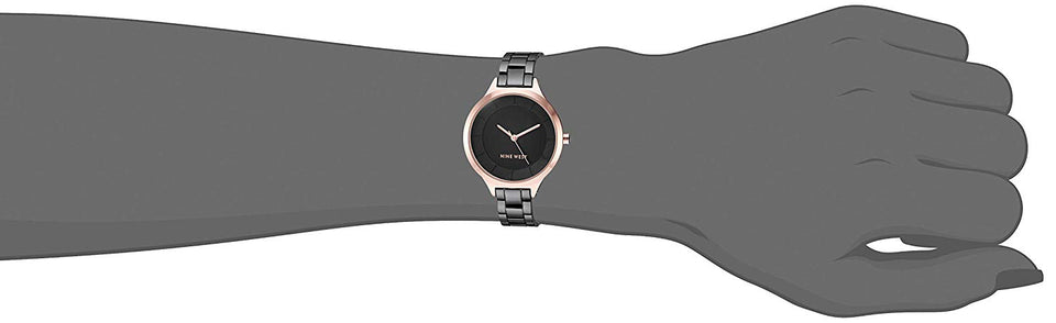 Nine West - Reloj de pulsera para mujer, color oro rosa