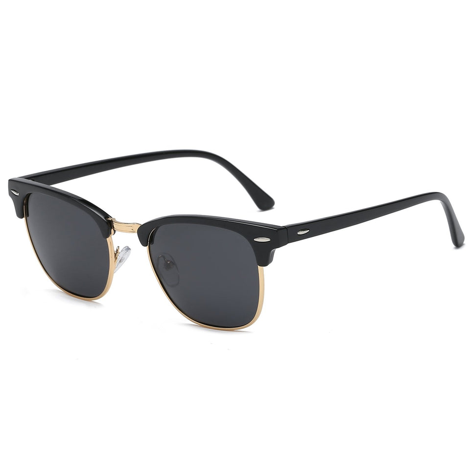 SojoS Lentes De Sol Rimless Cudrado Polarizado Con Tache SJ5018