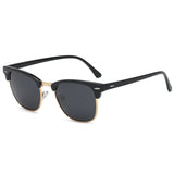 SojoS Lentes De Sol Rimless Cudrado Polarizado Con Tache SJ5018