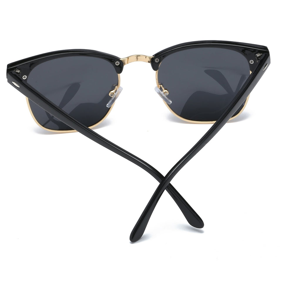 SojoS Lentes De Sol Rimless Cudrado Polarizado Con Tache SJ5018