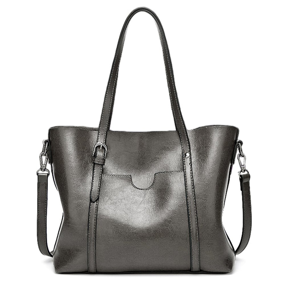 UTO - Bolsa Tote de Mujer Dama Cuero Sintético Suave Bolsas de Hombro Gran Capacidad Shopper