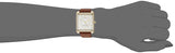 Nine West NW2116SVBN Reloj Análogo para Mujer, color Blanco/Marrón