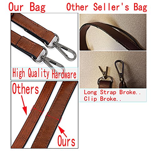 UTO - Bolsa Tote de Mujer Dama Cuero Sintético Suave Bolsas de Hombro Gran Capacidad Shopper