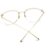 SojoS Lentes Transparentes Redondas Clasicas Mujer SJ5969