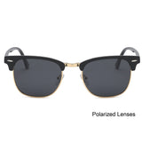 SojoS Lentes De Sol Rimless Cudrado Polarizado Con Tache SJ5018