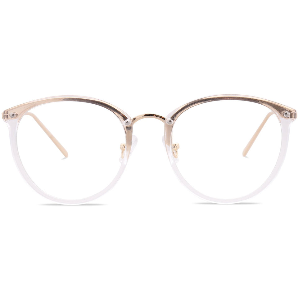 SojoS Lentes Transparentes Redondas Clasicas Mujer SJ5969
