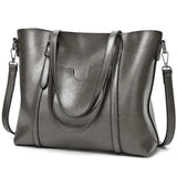 UTO - Bolsa Tote de Mujer Dama Cuero Sintético Suave Bolsas de Hombro Gran Capacidad Shopper