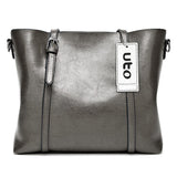 UTO - Bolsa Tote de Mujer Dama Cuero Sintético Suave Bolsas de Hombro Gran Capacidad Shopper