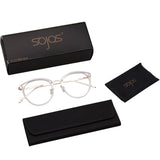 SojoS Lentes Transparentes Redondas Clasicas Mujer SJ5969
