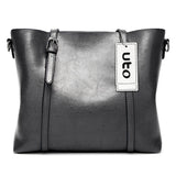 UTO - Bolsa Tote de Mujer Dama Cuero Sintético Suave Bolsas de Hombro Gran Capacidad Shopper