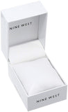 Nine West NW2116SVBN Reloj Análogo para Mujer, color Blanco/Marrón