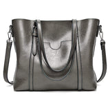 UTO - Bolsa Tote de Mujer Dama Cuero Sintético Suave Bolsas de Hombro Gran Capacidad Shopper