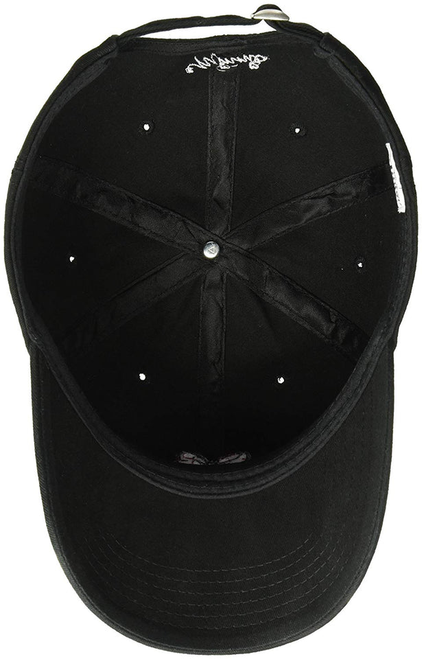 Disney Minnie Mouse - Gorra de béisbol Lavada, Ajustable, con Diapositiva, Color Negro, Talla única