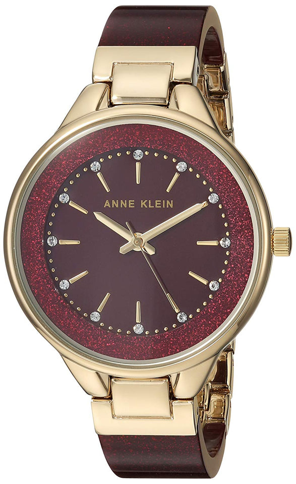 Anne Klein - Reloj de pulsera para mujer con cristales Swarovski